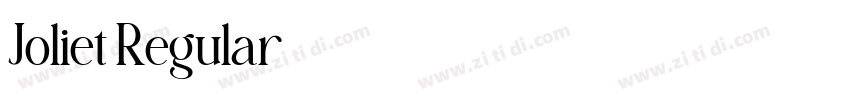 Joliet Regular字体转换 Joliet Regular字体转换